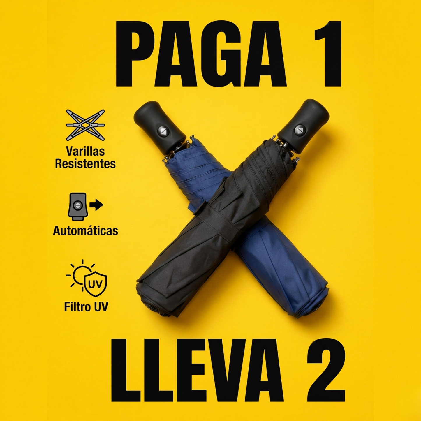 Combo Ahorro: Sombrillas 2x1