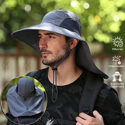 Sombrero Safari Unisex con Protector de Cuello
