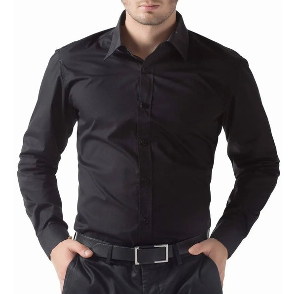 Combo X 2 Camisa Slim Fit Manga Larga