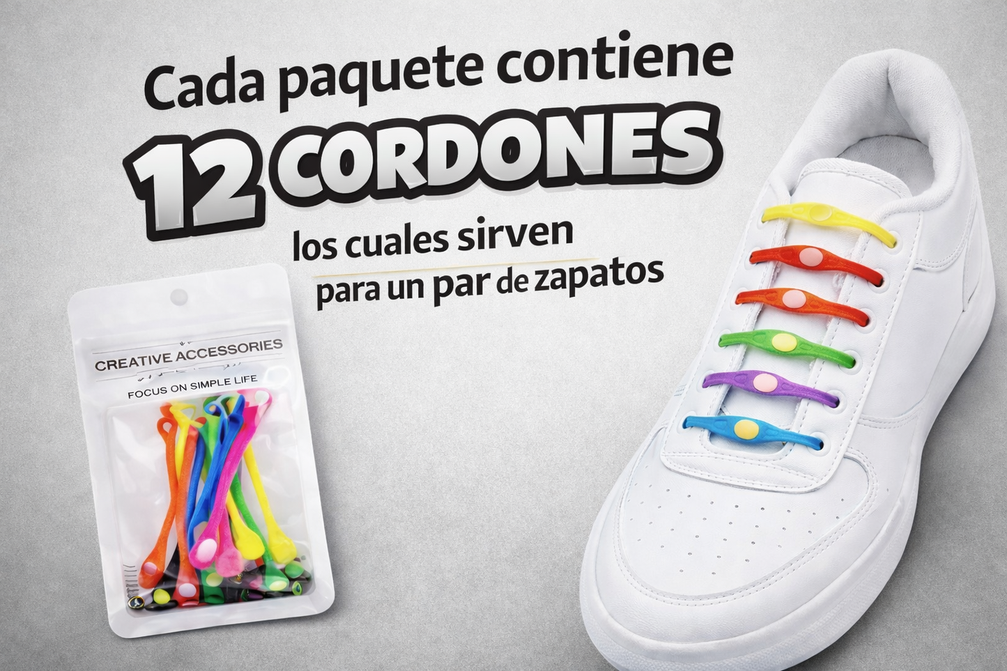 SUPER COMBO IMPERDIBLE: 24 Cordones + Cubre Zapatos de Silicona