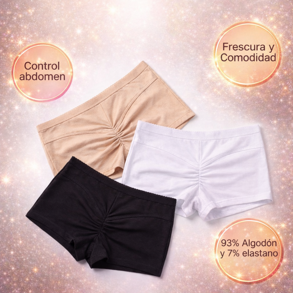 Combo X3 Panty Levantacola: Caderas y Gluteos Perfectos