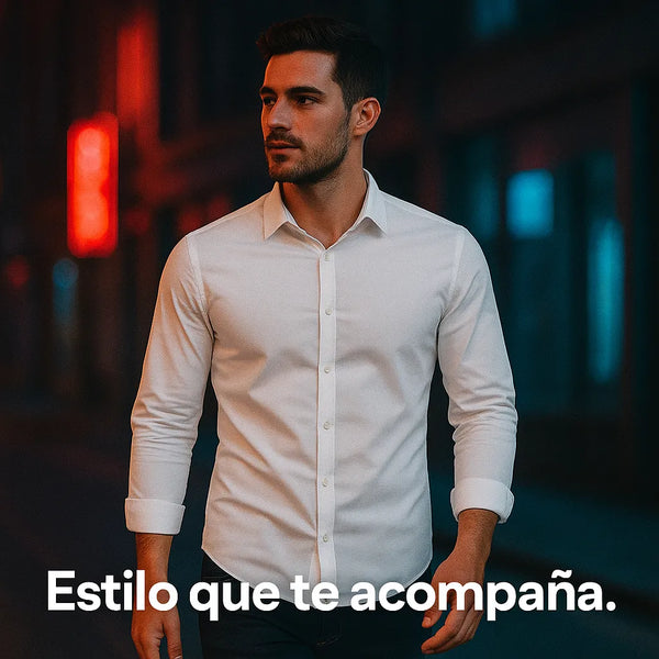 Combo X 2 Camisa Slim Fit Manga Larga