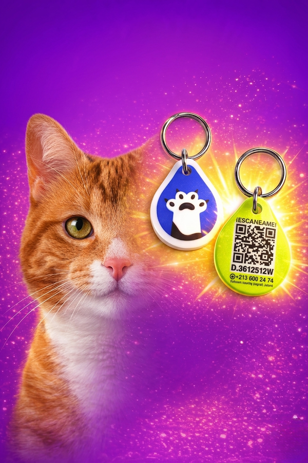 Placa Inteligente con Código QR Mascotas:Seguridad y Reencuentro Rápido