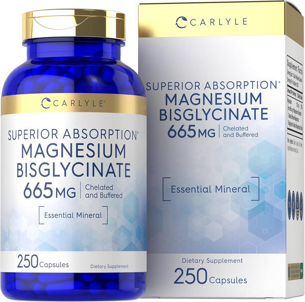 Bisglicinato de Magnesio  Alta Absorción para Sueño, Estrés y Calambres